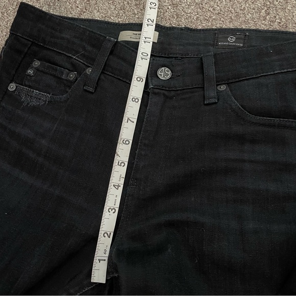 AG Adriano Goldschmied The Beau Slouchy Skinny Distressed Designer Jeans Size 28 - Picture 7 of 9